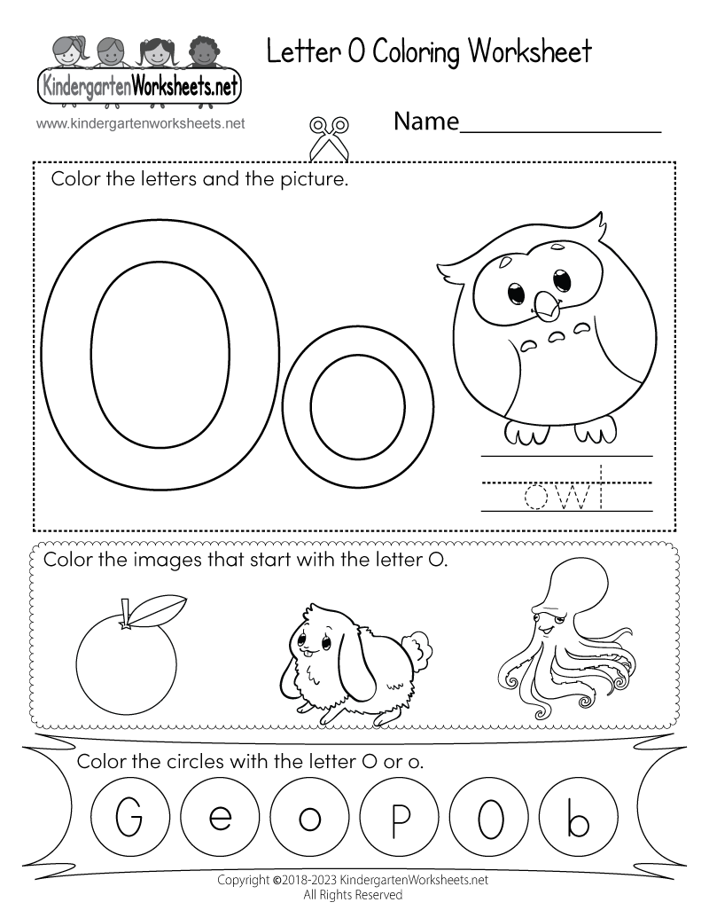 55 Letter O Coloring Page 20