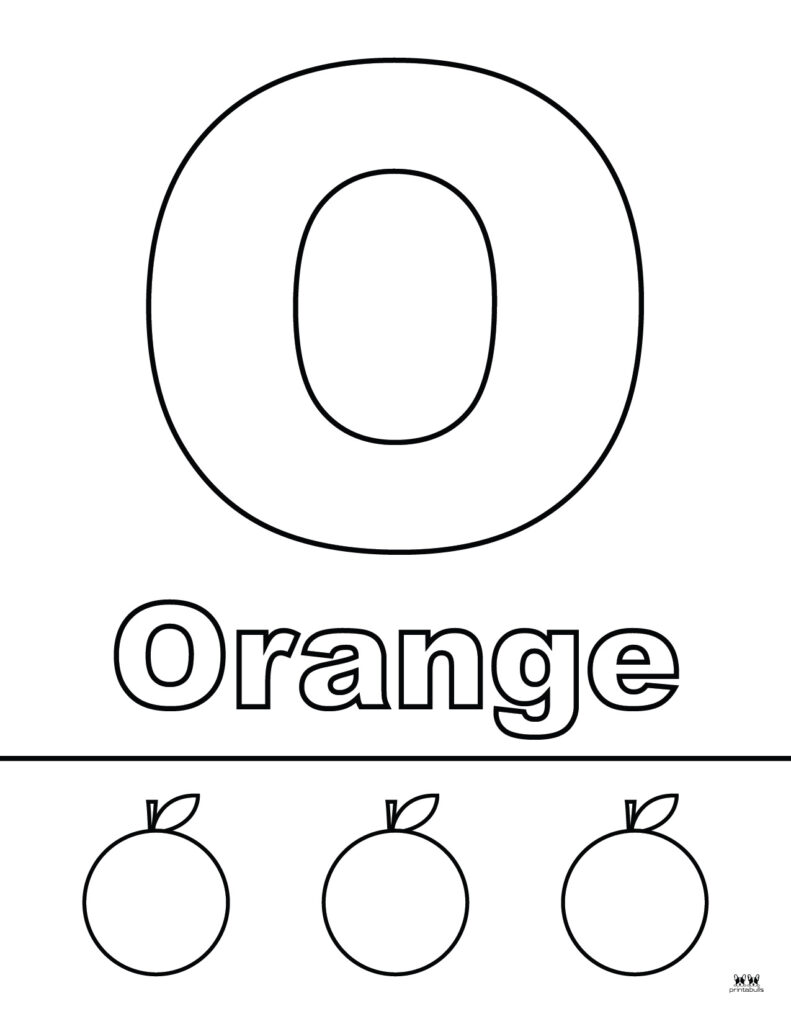 55 Letter O Coloring Page 21