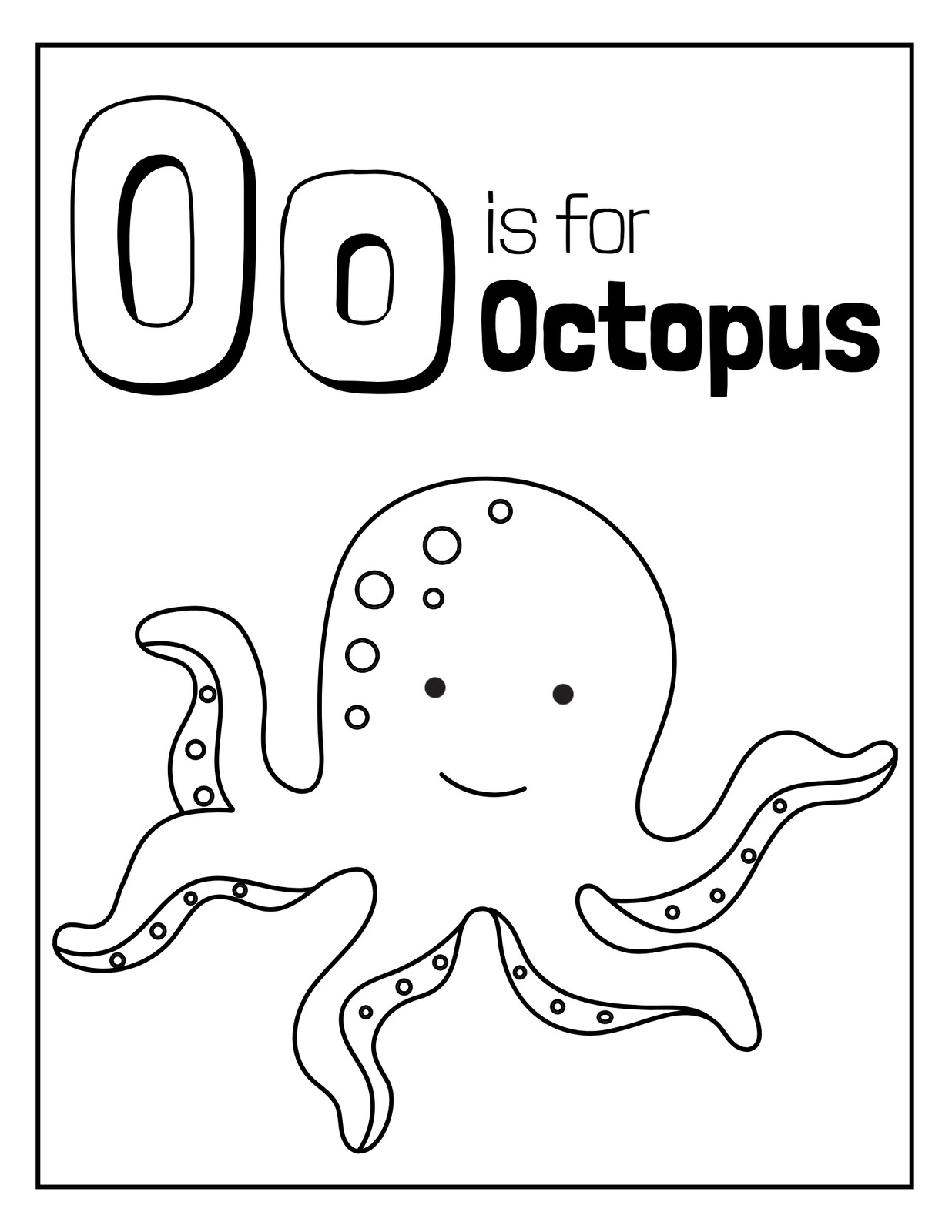 55 Letter O Coloring Page 3