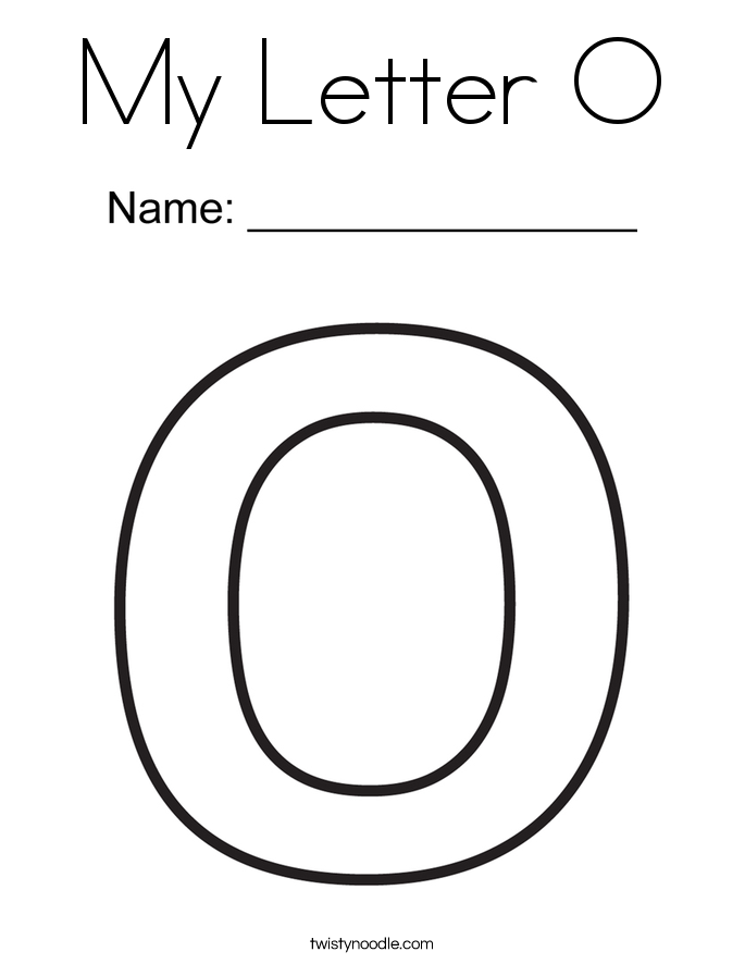 55 Letter O Coloring Page 34