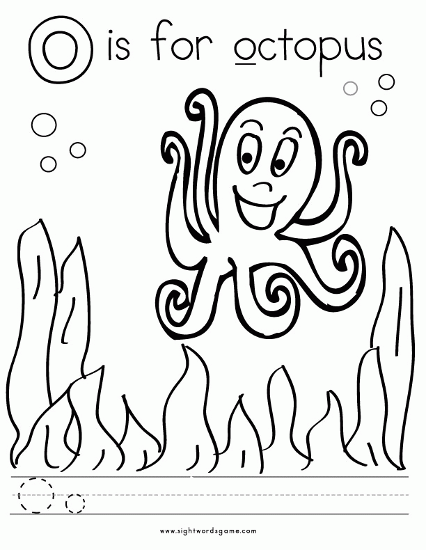 55 Letter O Coloring Page 37