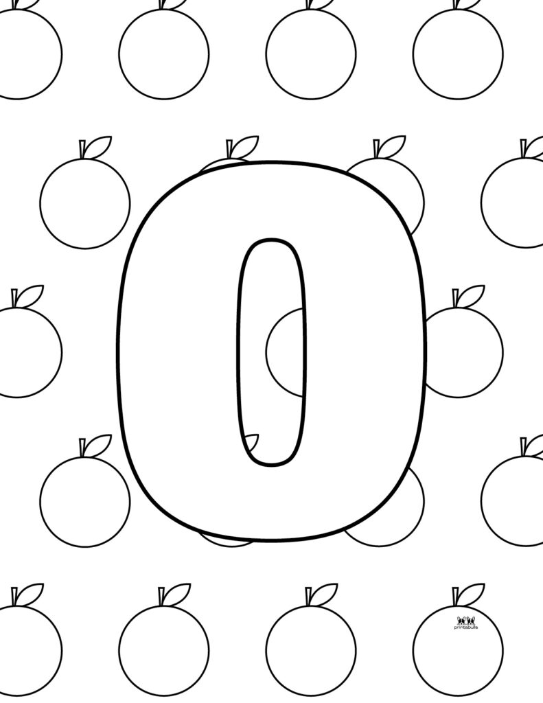 55 Letter O Coloring Page 42