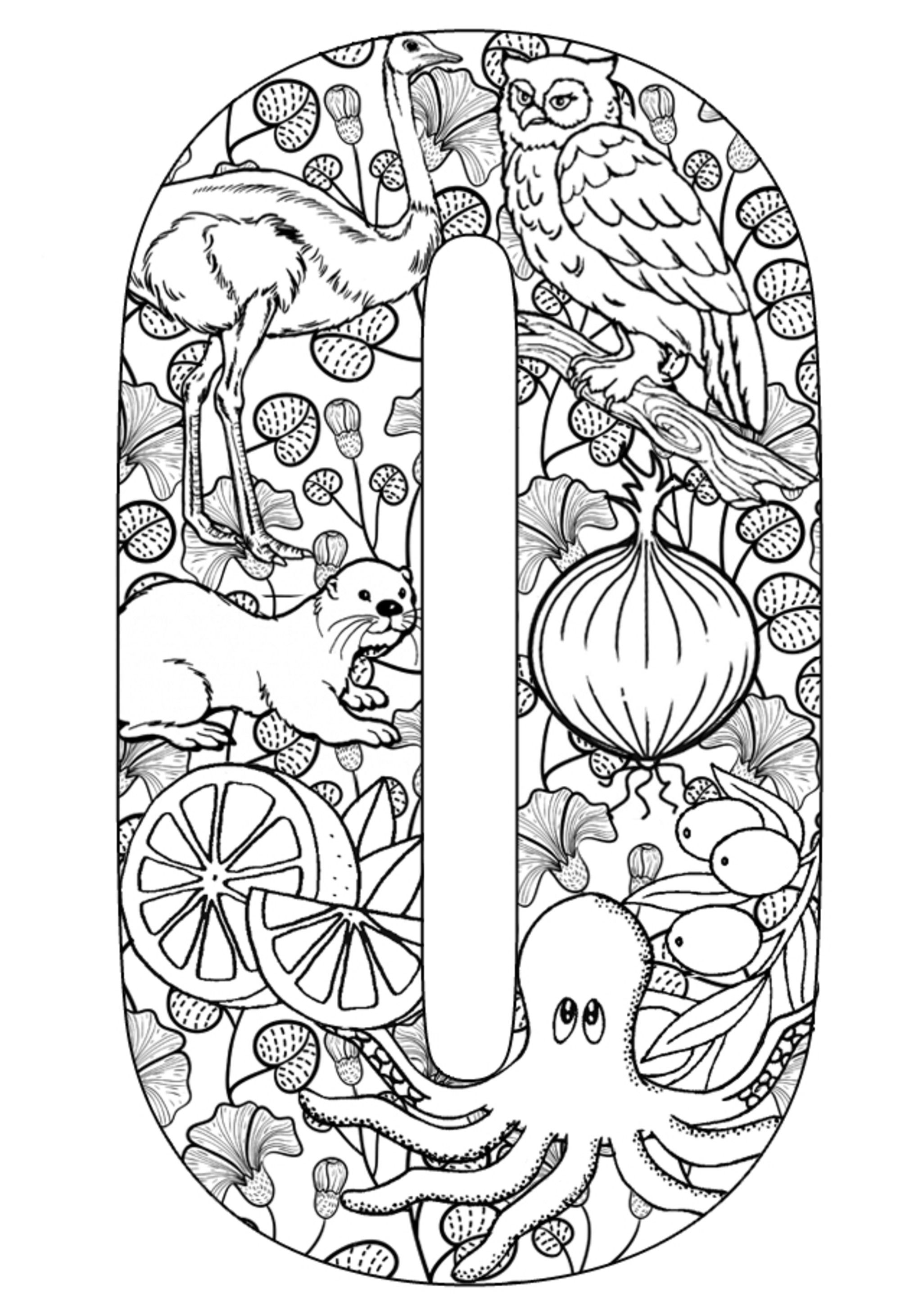 55 Letter O Coloring Page 43