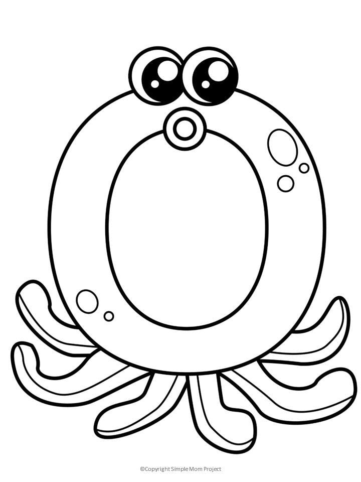 55 Letter O Coloring Page 44