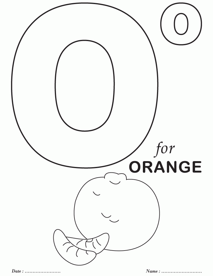 55 Letter O Coloring Page 57