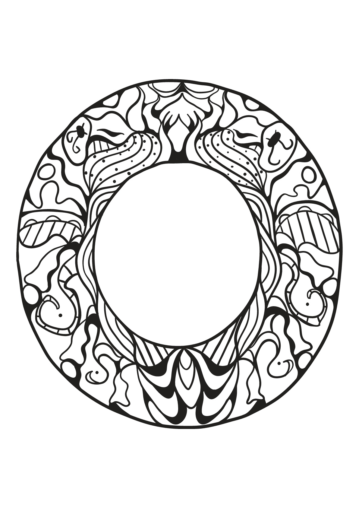 55 Letter O Coloring Page 6