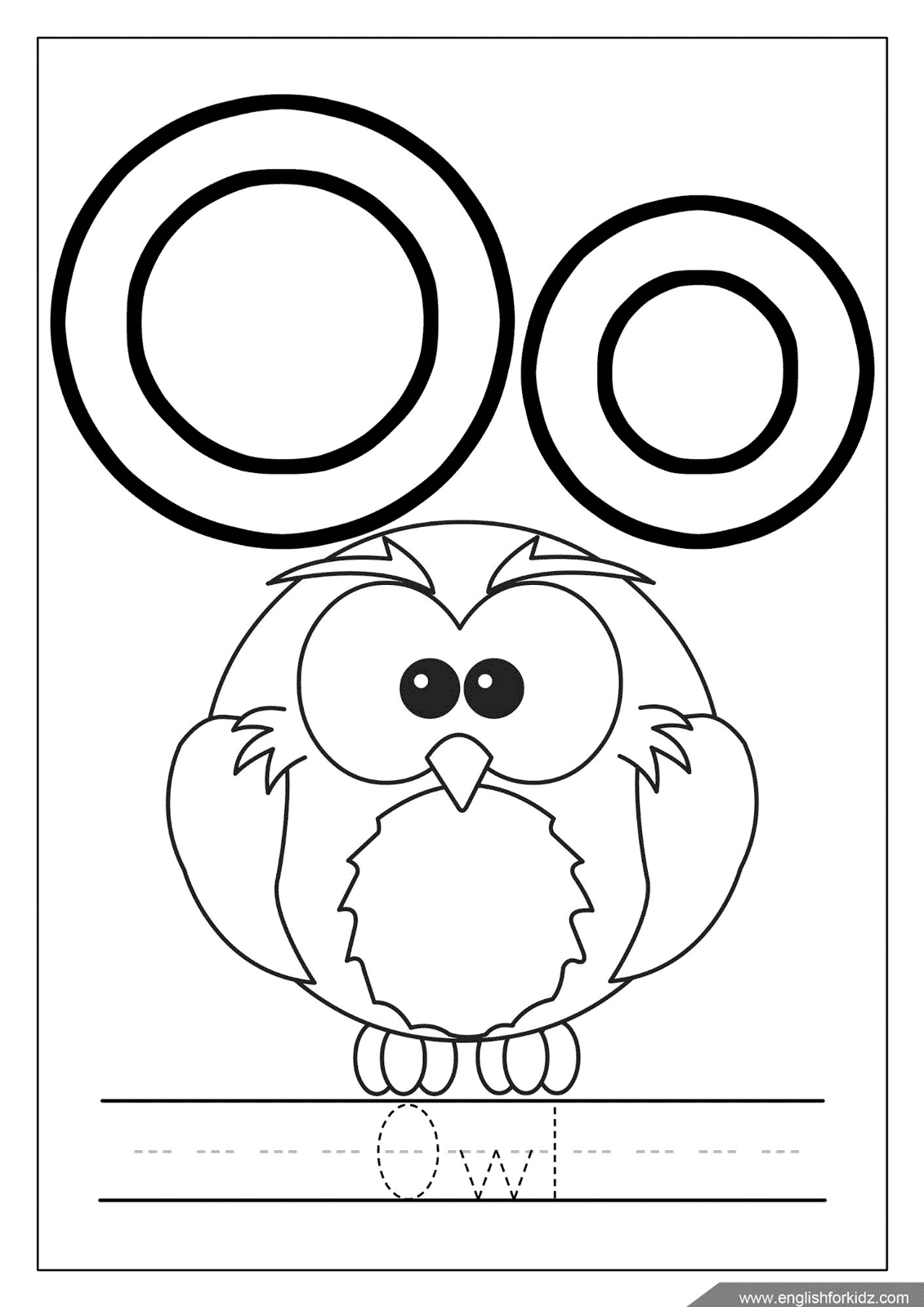 55 Letter O Coloring Page 8