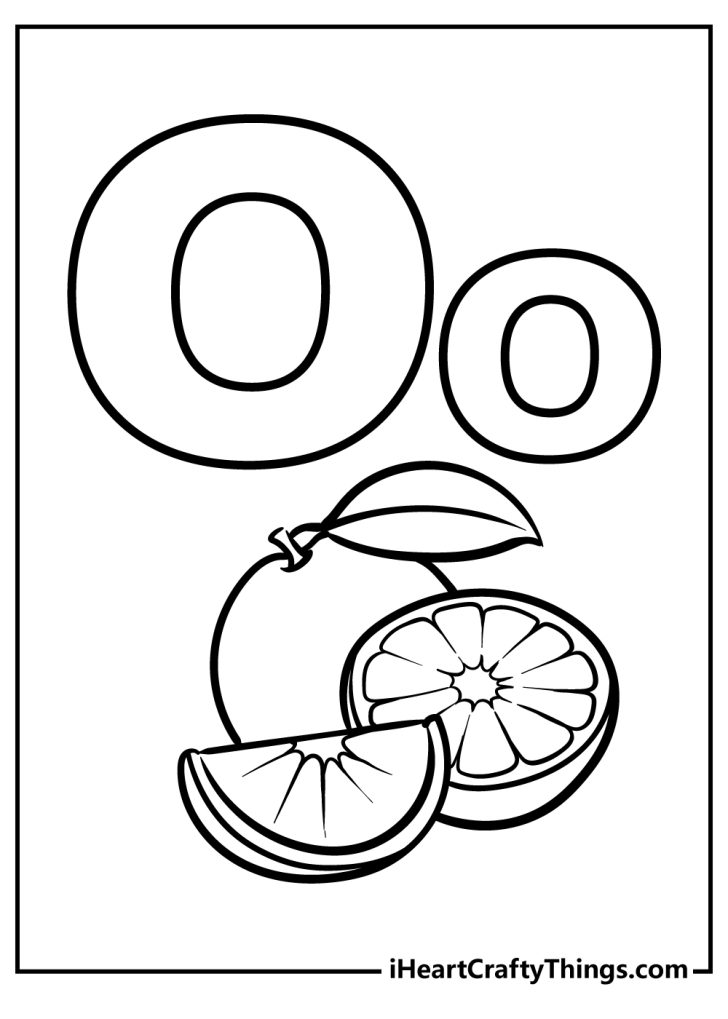 55 Letter O Coloring Page 9