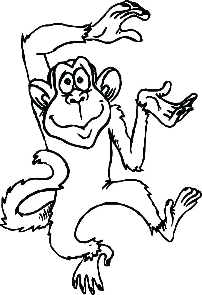 55 Monkey Coloring Pages Printable 45