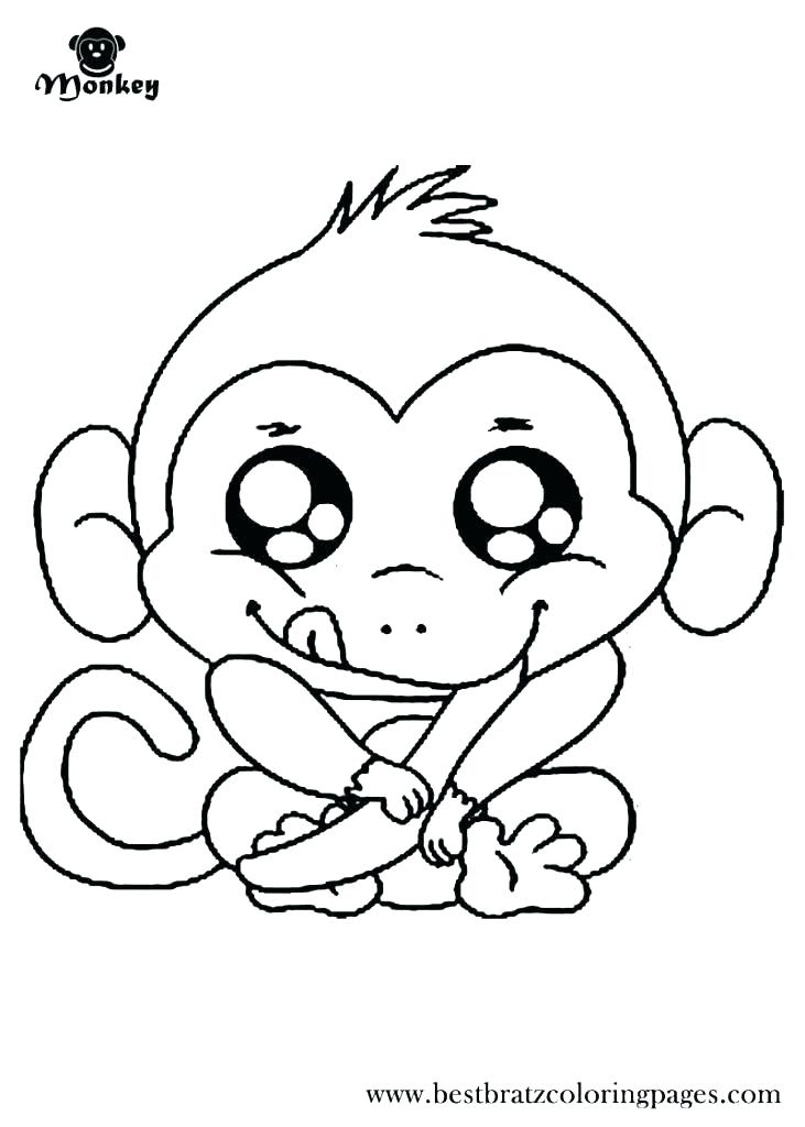 55 Monkey Coloring Pages Printable 66