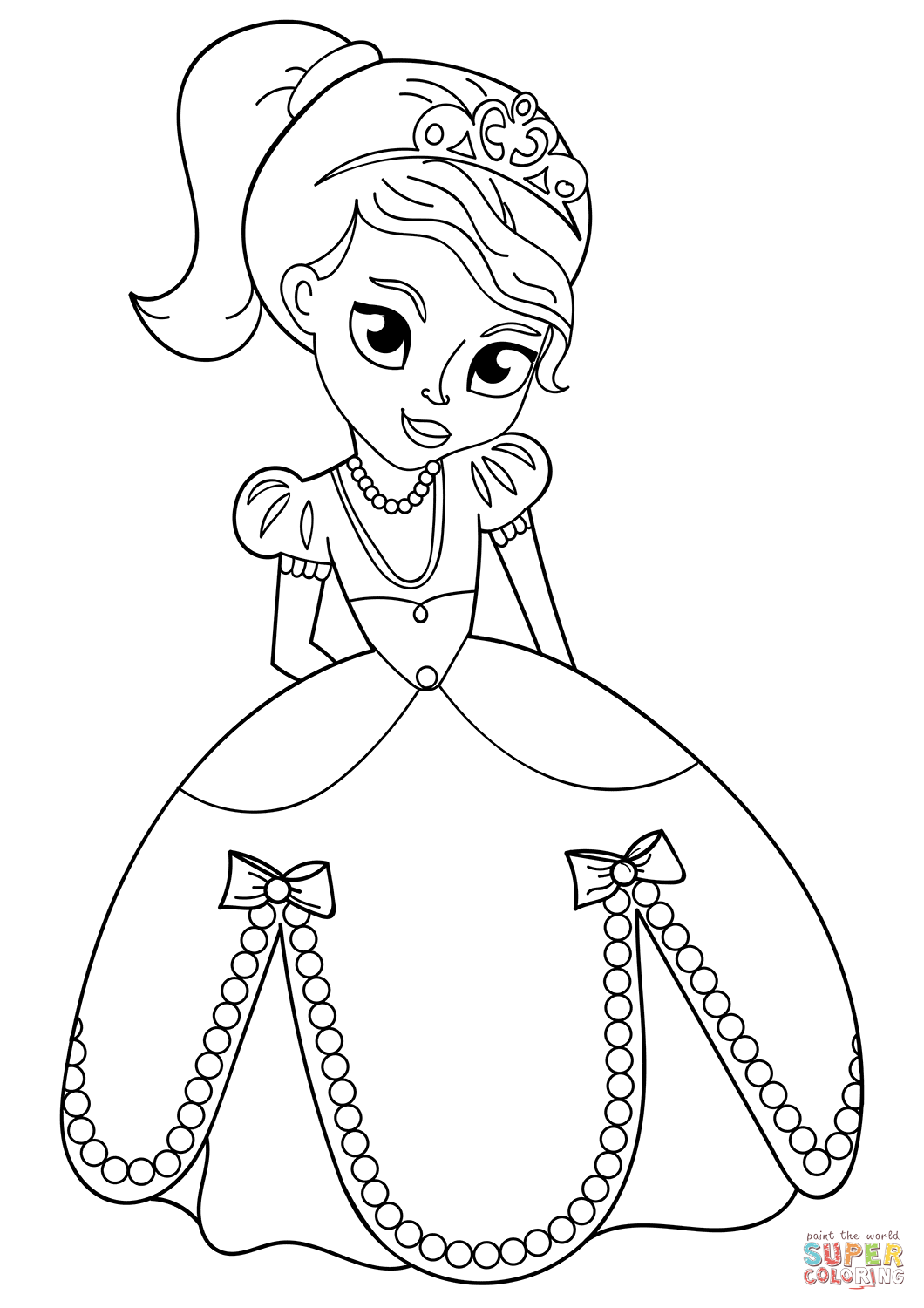 55 Princesses Coloring Page 57