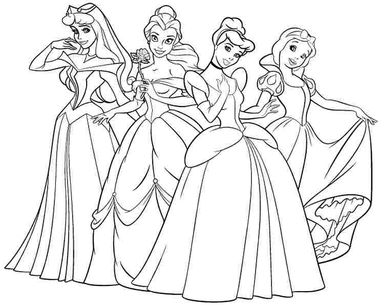 55 Princesses Coloring Page 61