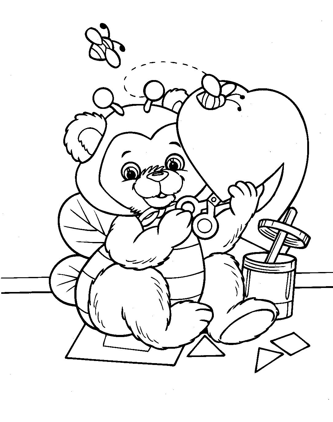 55 Printable Coloring Pages Valentines 36