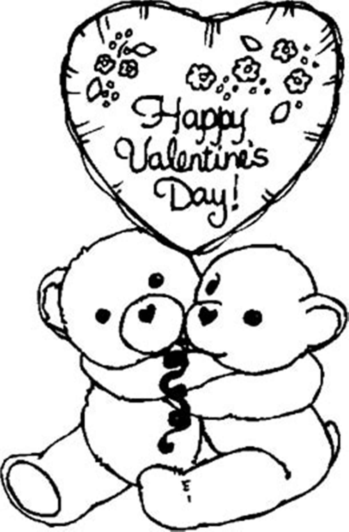 55 Printable Coloring Pages Valentines 41