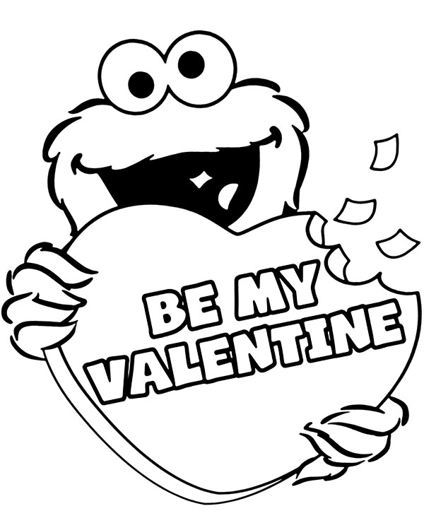 55 Printable Coloring Pages Valentines 43