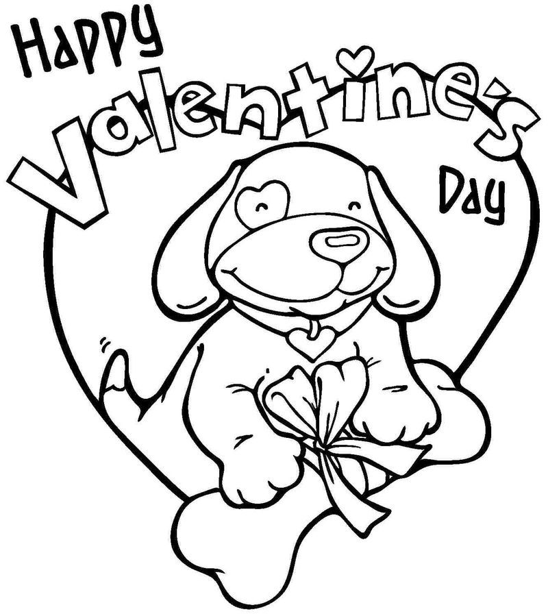 55 Printable Coloring Pages Valentines 45