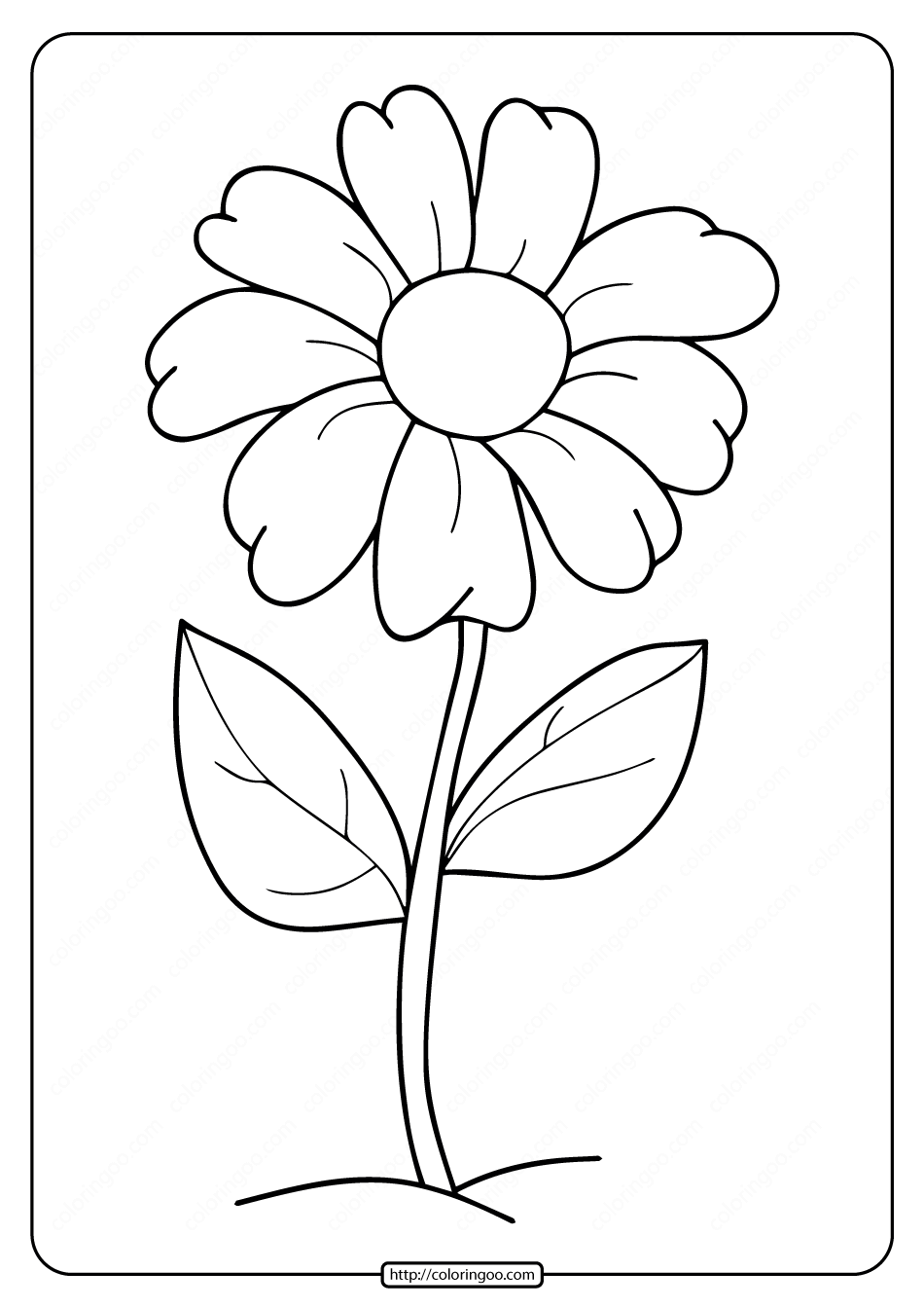 55 Printable Flowers For Coloring 11