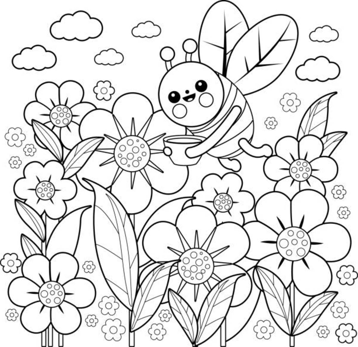 55 Printable Flowers For Coloring 13