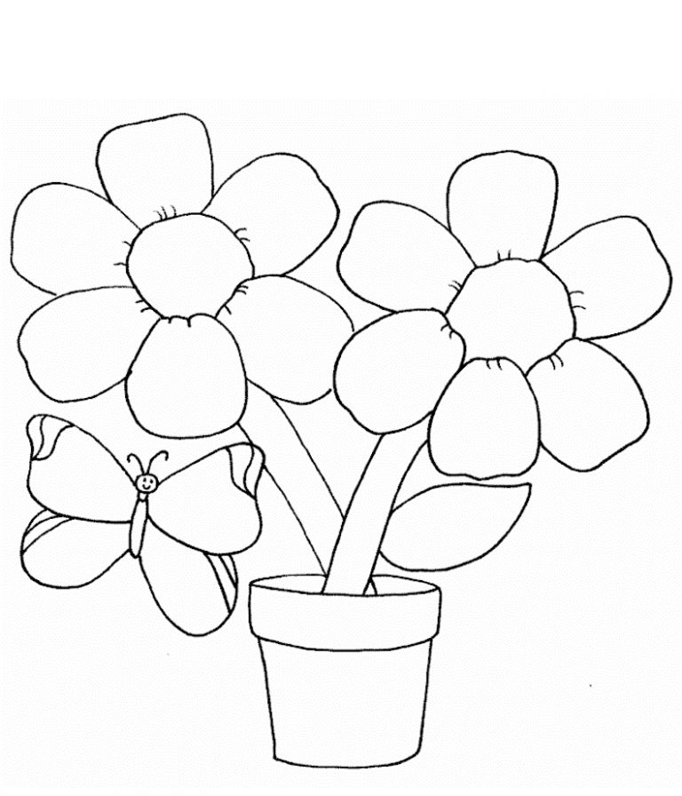 55 Printable Flowers For Coloring 2