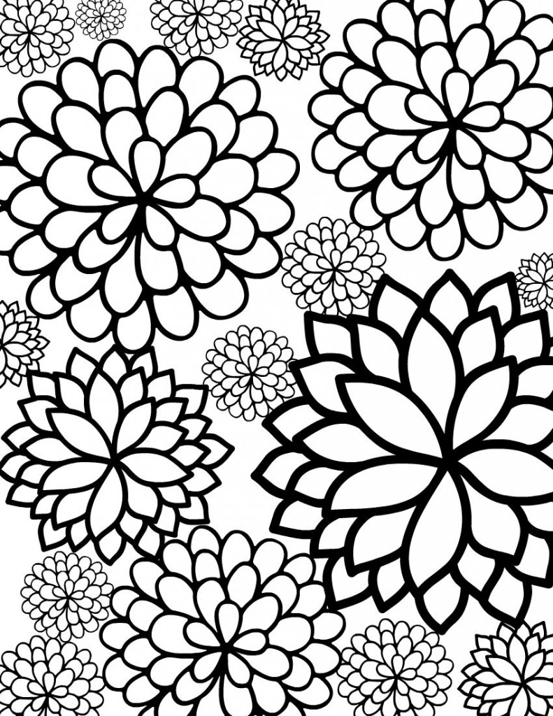 55 Printable Flowers For Coloring 23