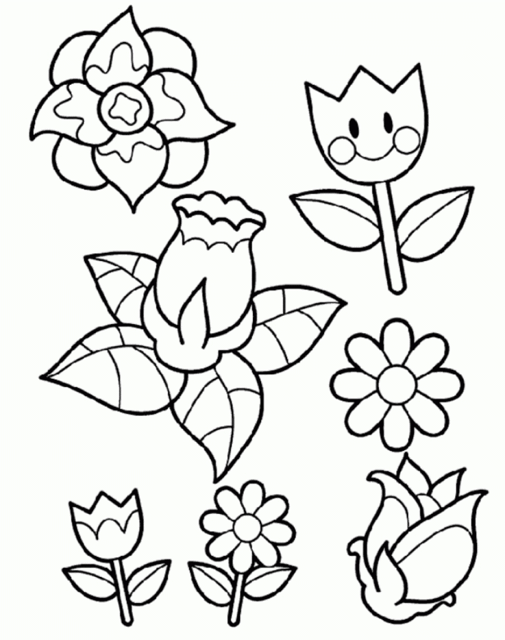 55 Printable Flowers For Coloring 25