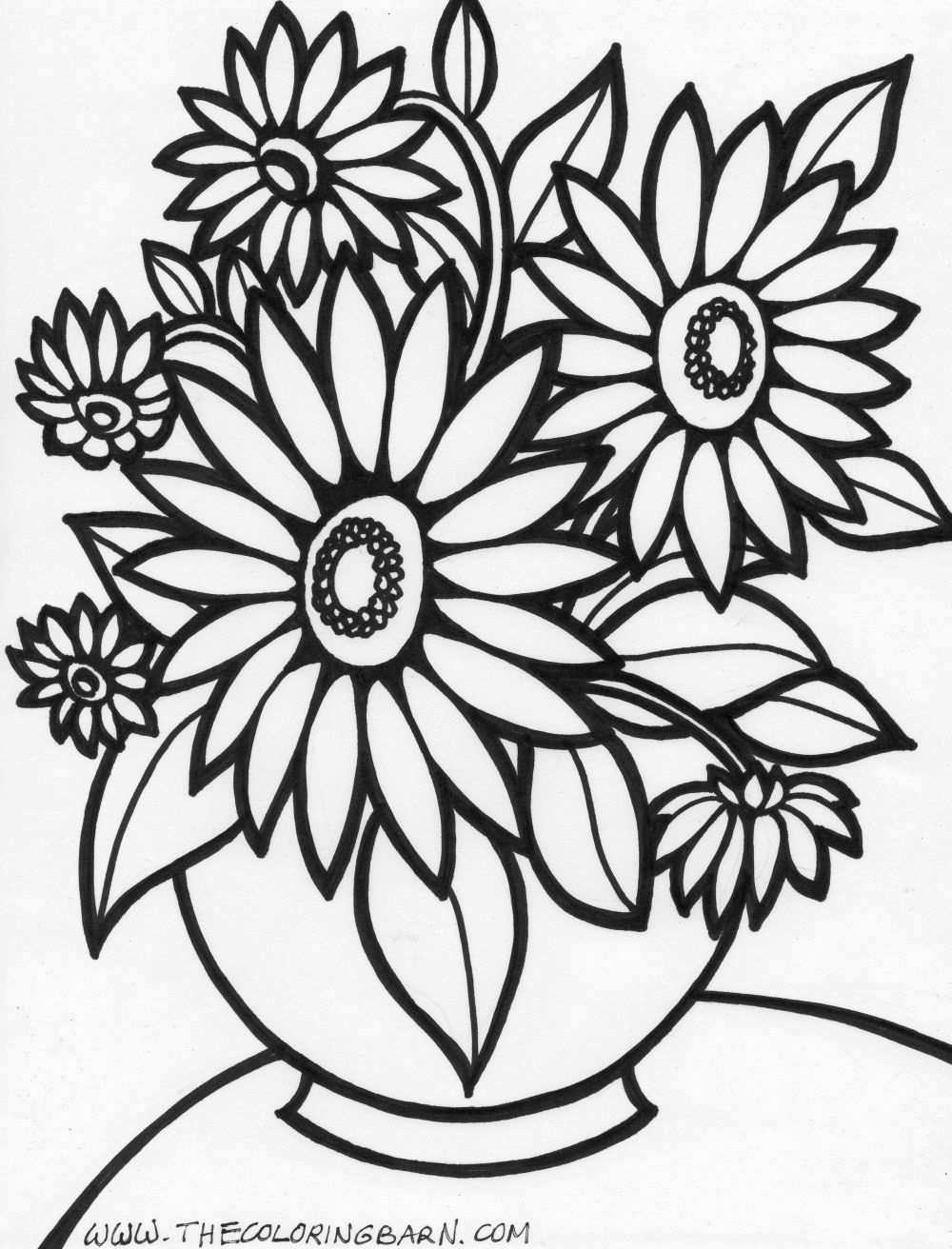 55 Printable Flowers For Coloring 4