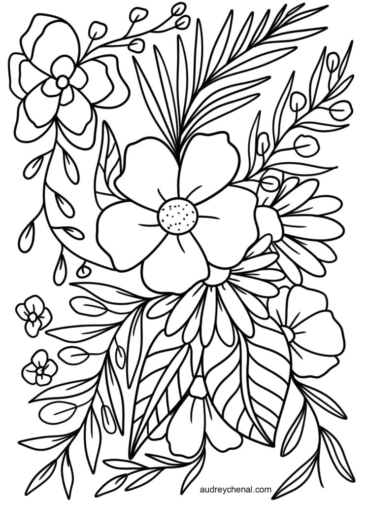 55 Printable Flowers For Coloring 50