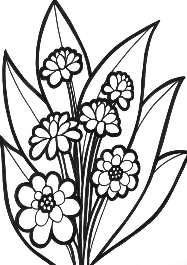 55 Printable Flowers For Coloring 51