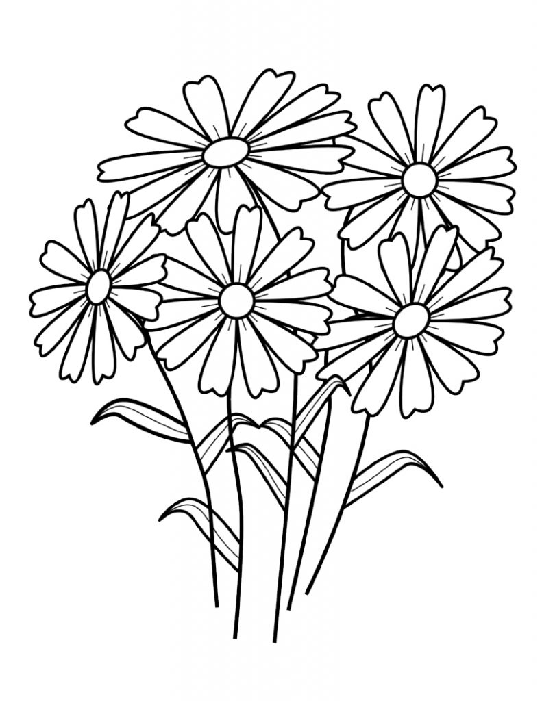 55 Printable Flowers For Coloring 53