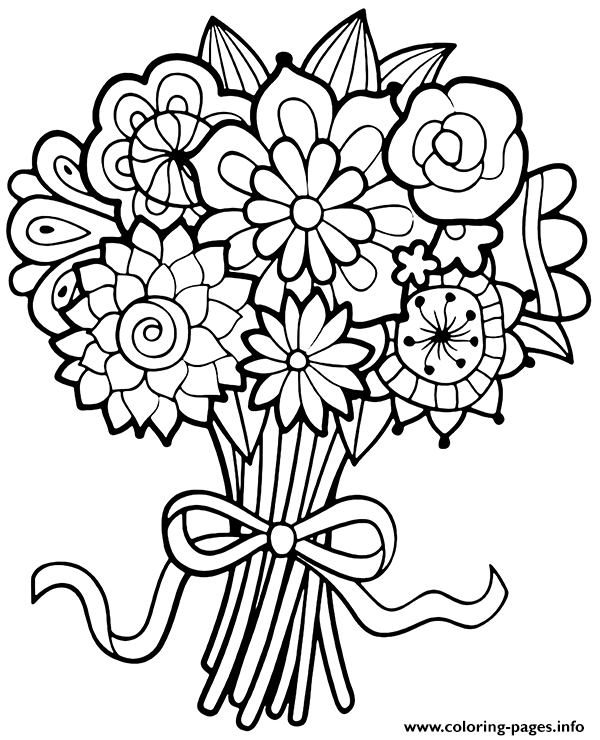 55 Printable Flowers For Coloring 55