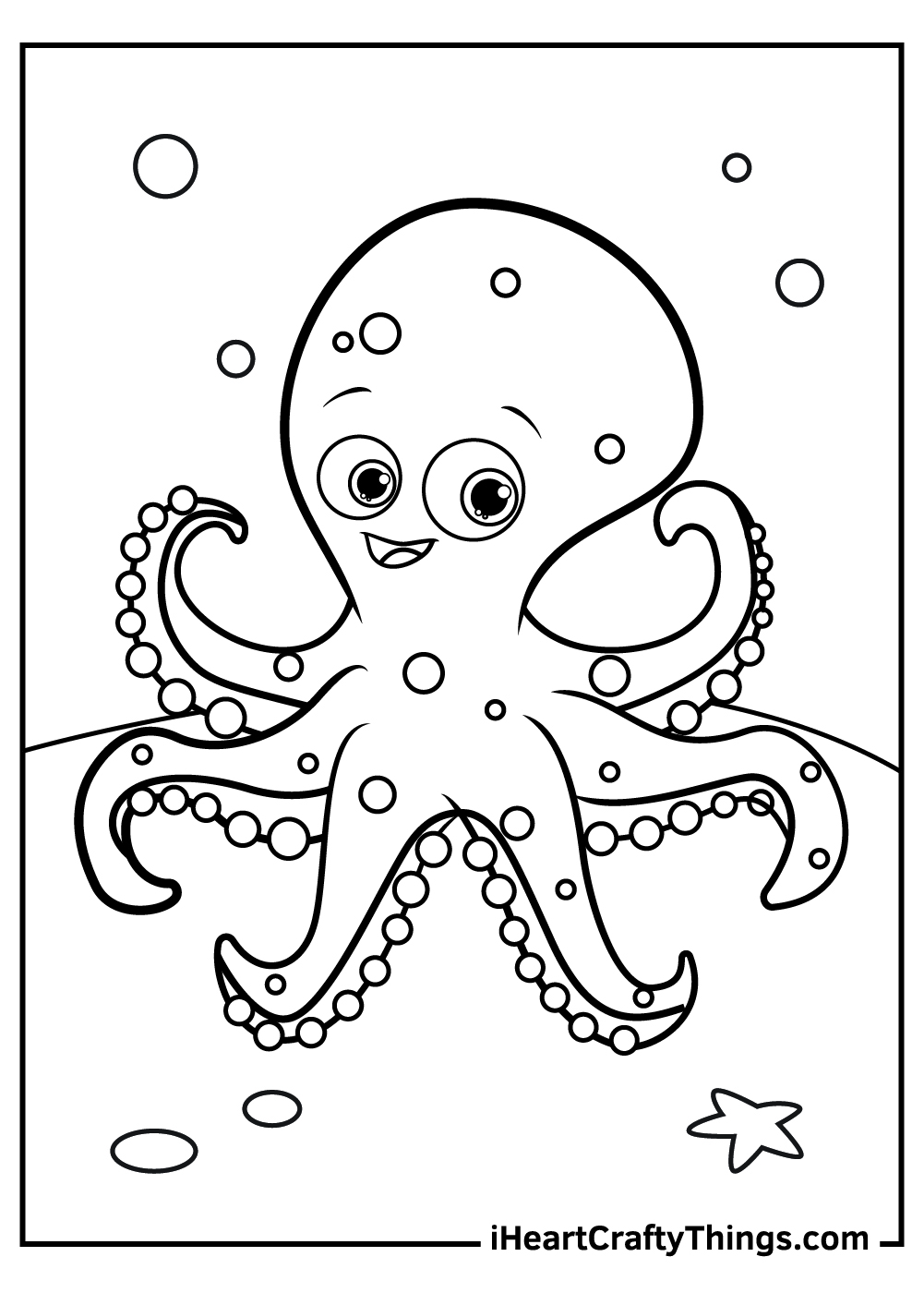 55 Printable Octopus Coloring Page 10