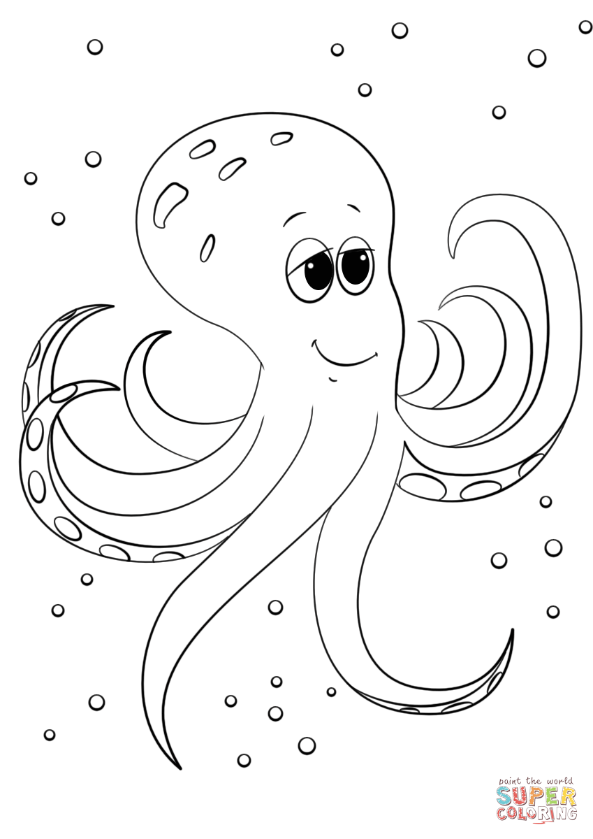 55 Printable Octopus Coloring Page 12