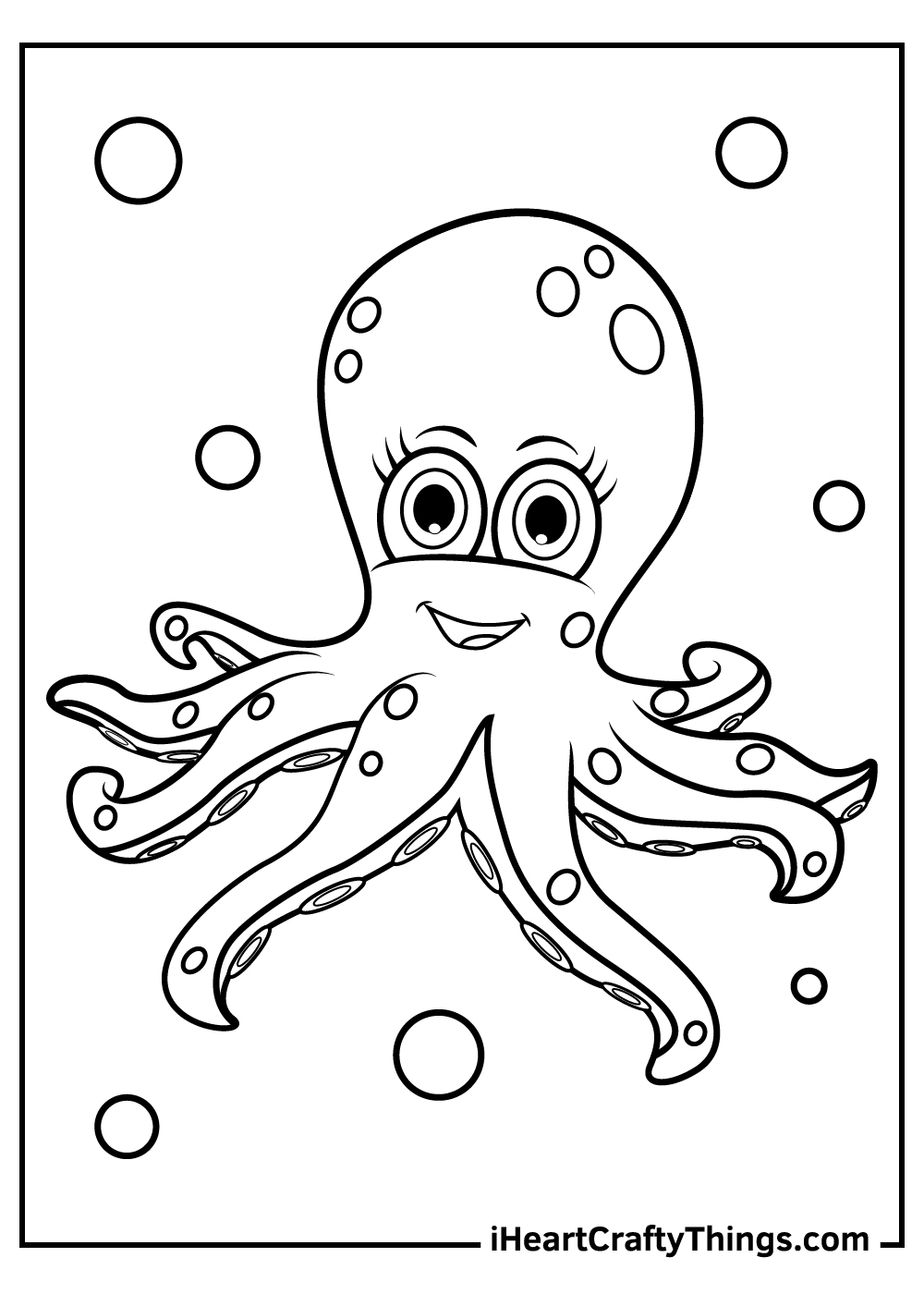 55 Printable Octopus Coloring Page 16