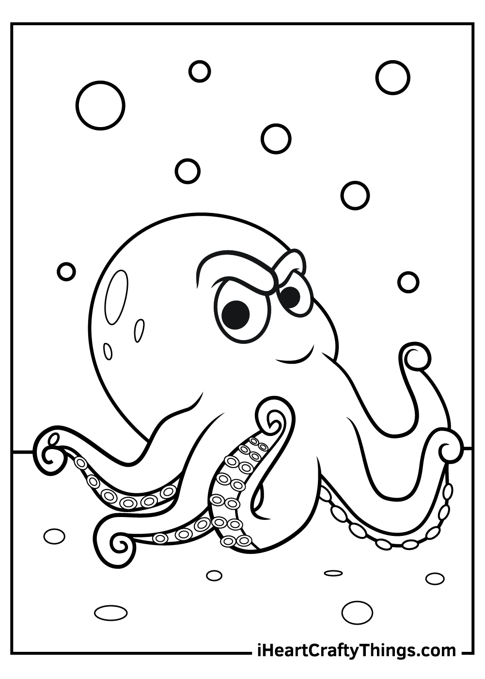 55 Printable Octopus Coloring Page 4