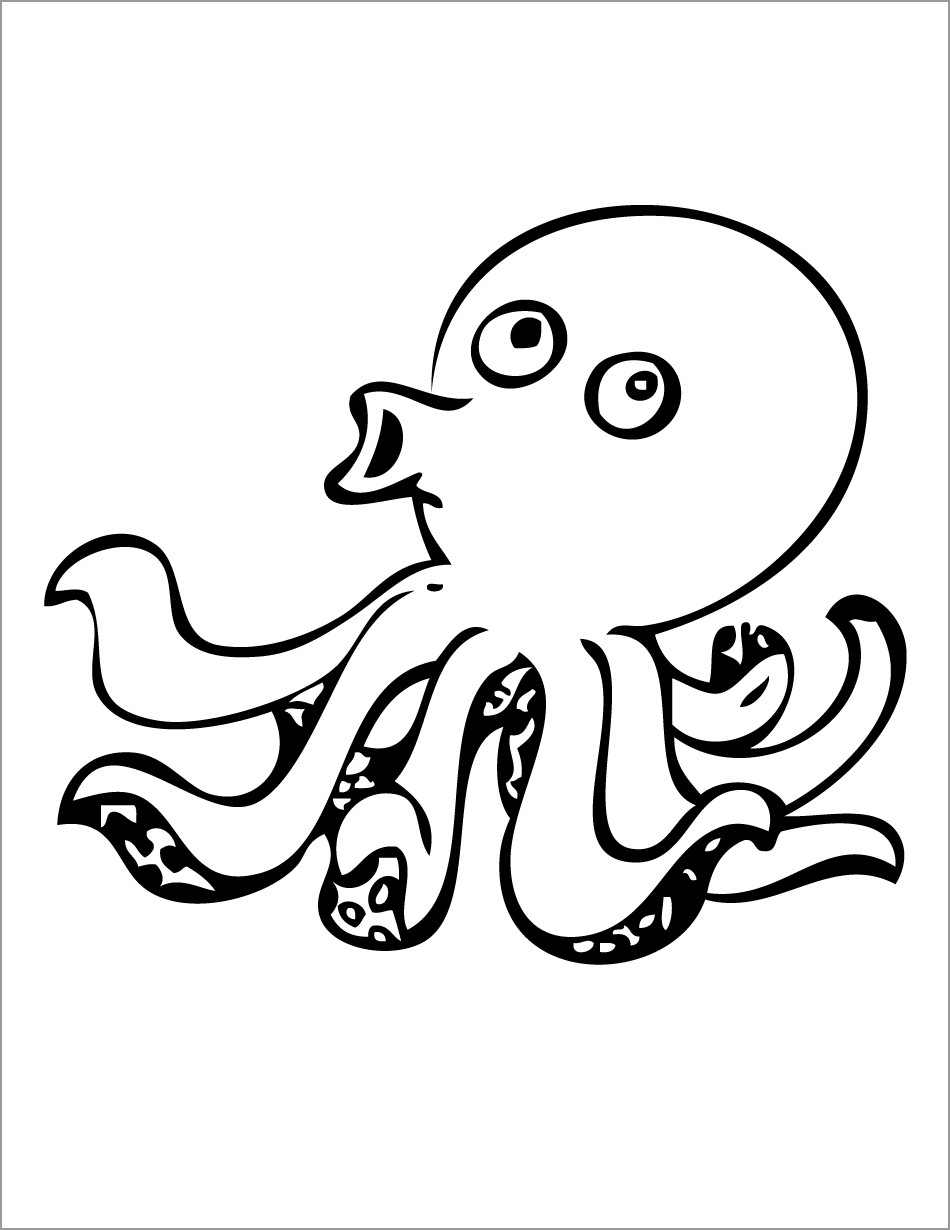 55 Printable Octopus Coloring Page 60