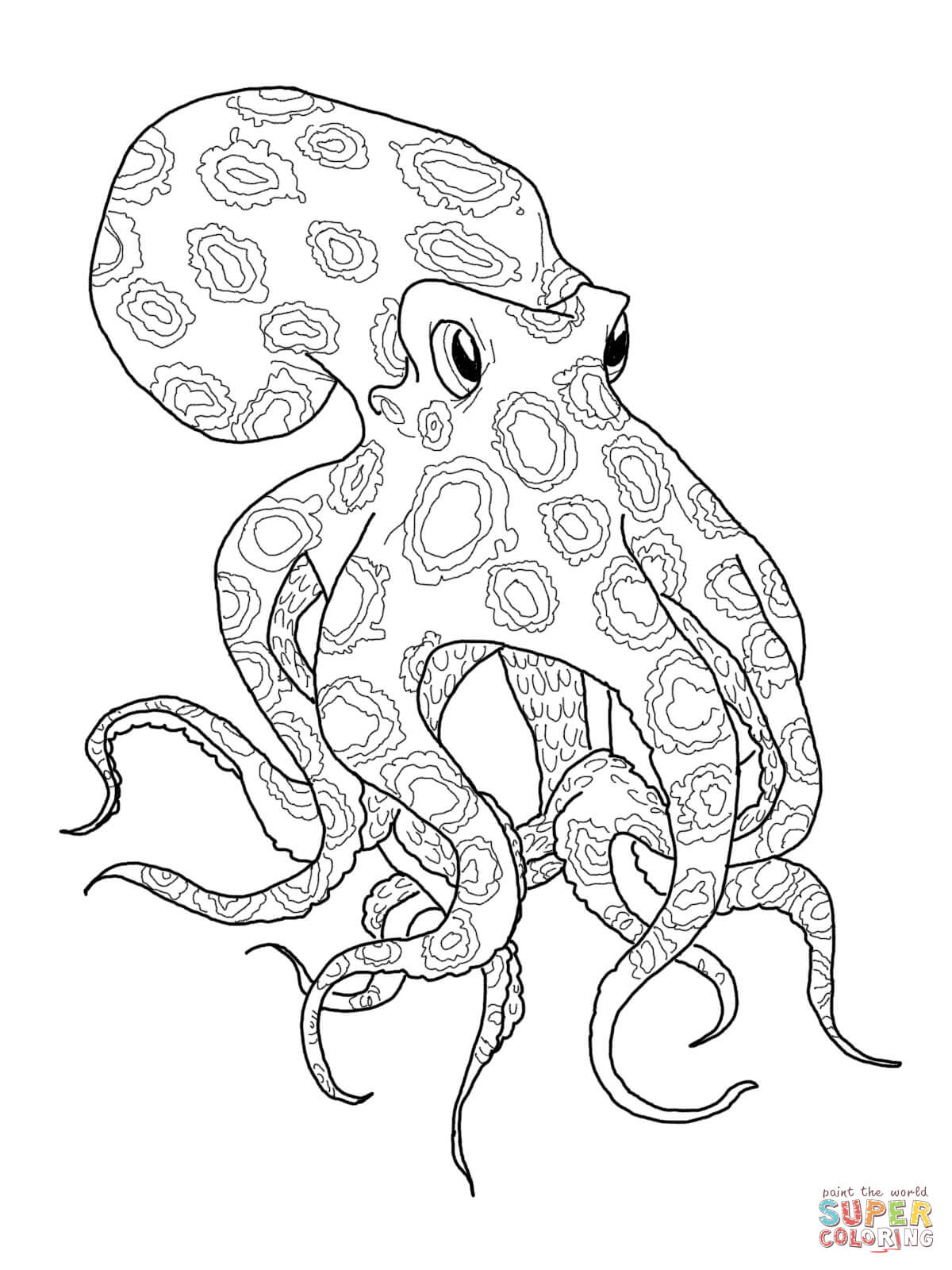 55 Printable Octopus Coloring Page 9