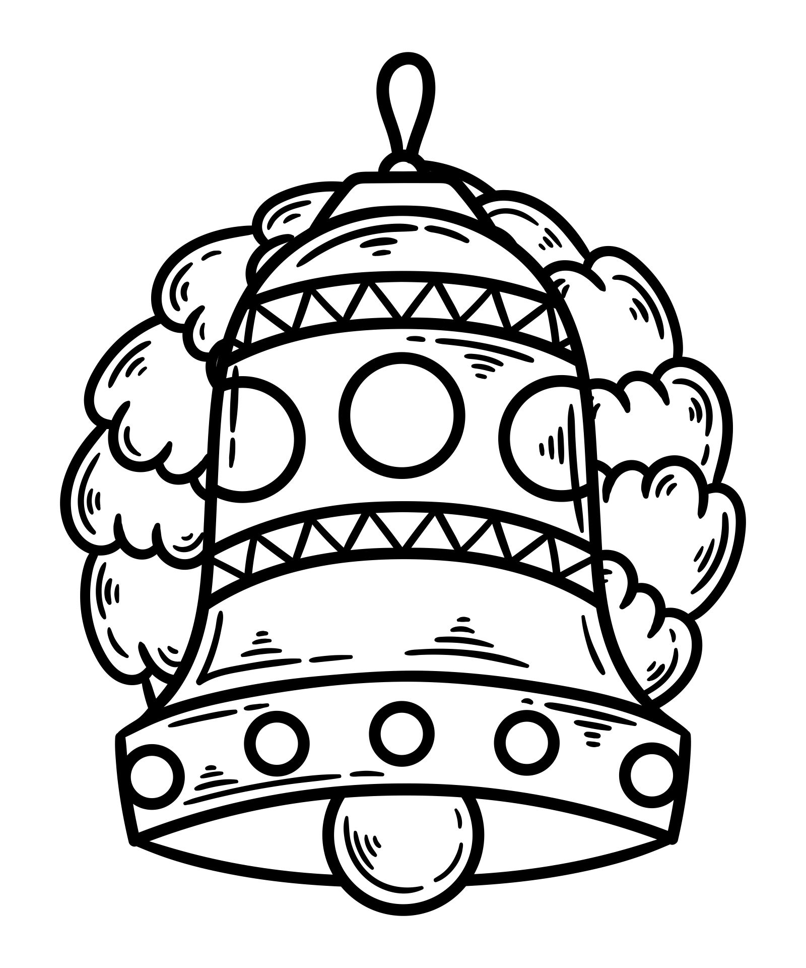 60 Christmas Coloring Pages Of Bells 37