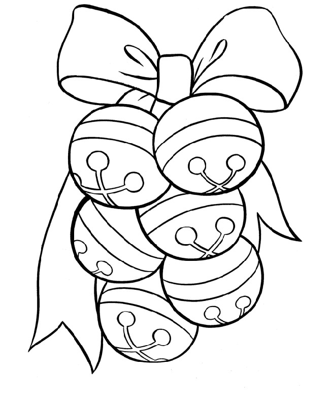 60 Christmas Coloring Pages Of Bells 38