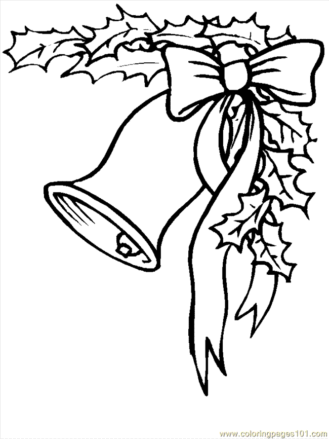 60 Christmas Coloring Pages Of Bells 40