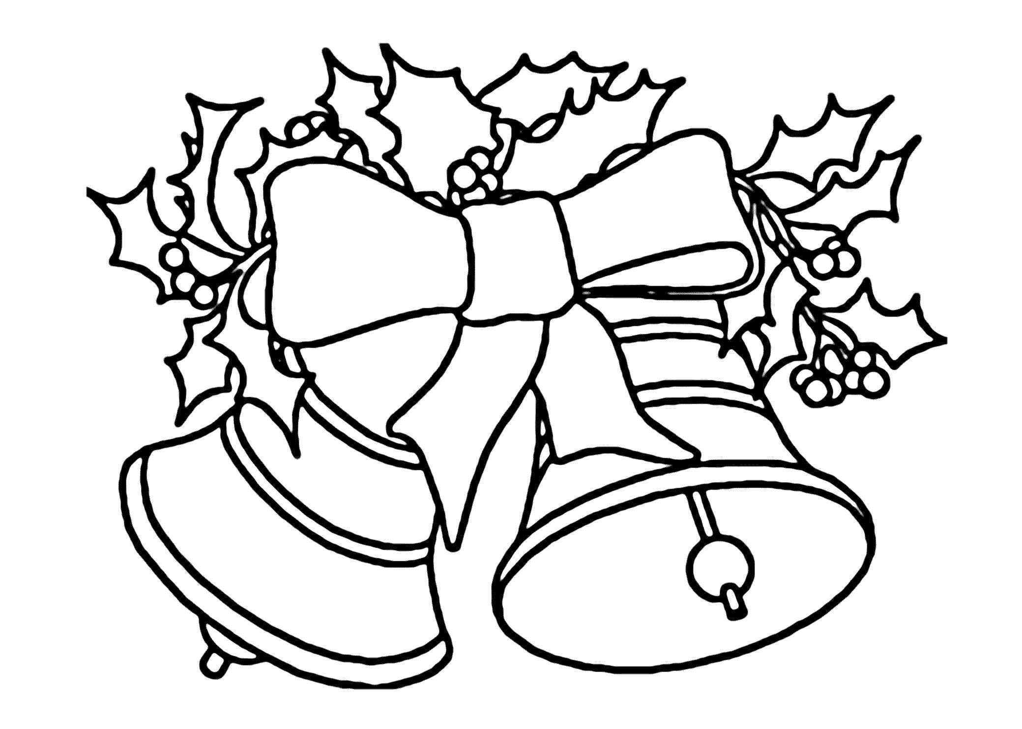 60 Christmas Coloring Pages Of Bells 43