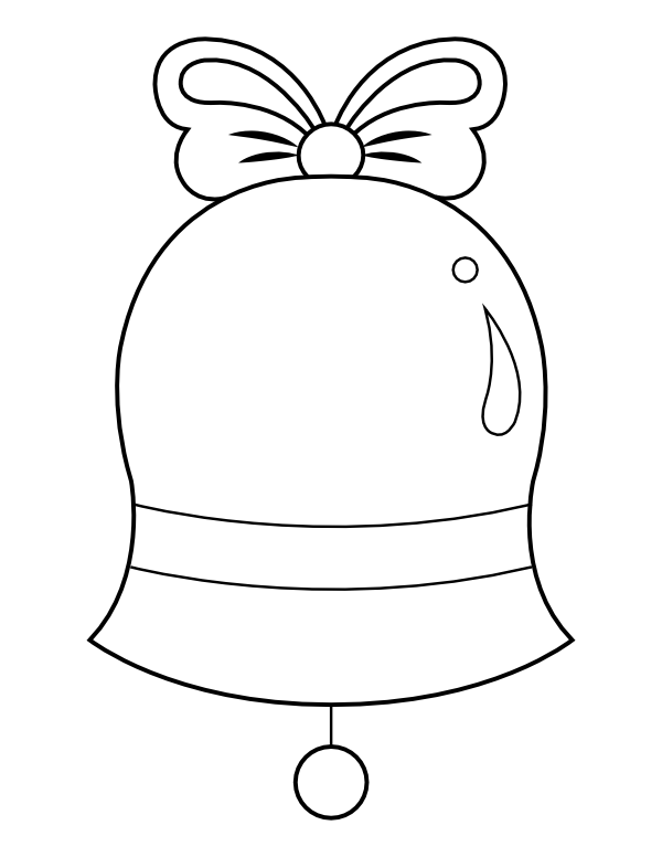 60 Christmas Coloring Pages Of Bells 45