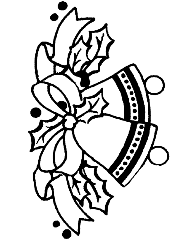 60 Christmas Coloring Pages Of Bells 46