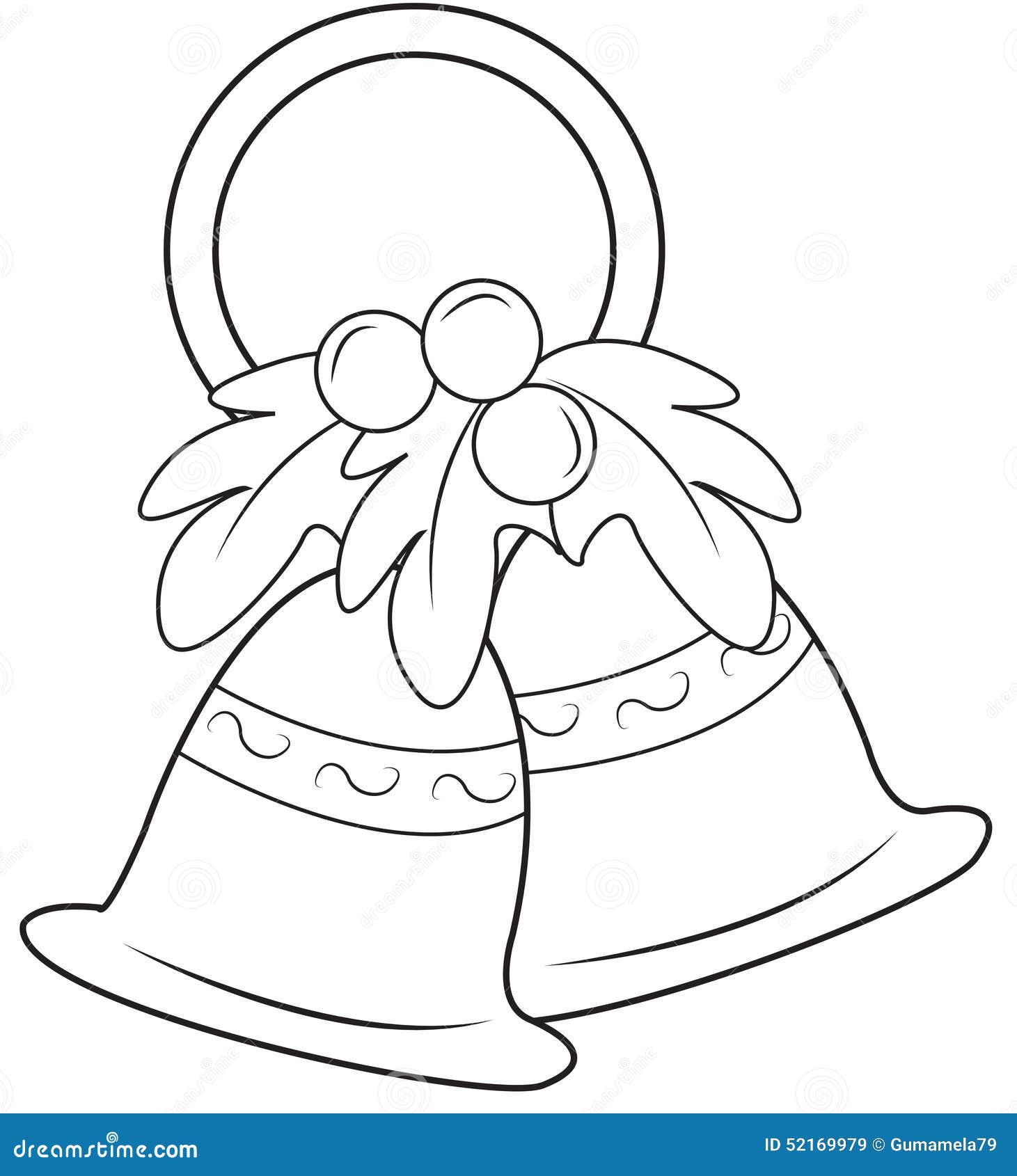 60 Christmas Coloring Pages Of Bells 48