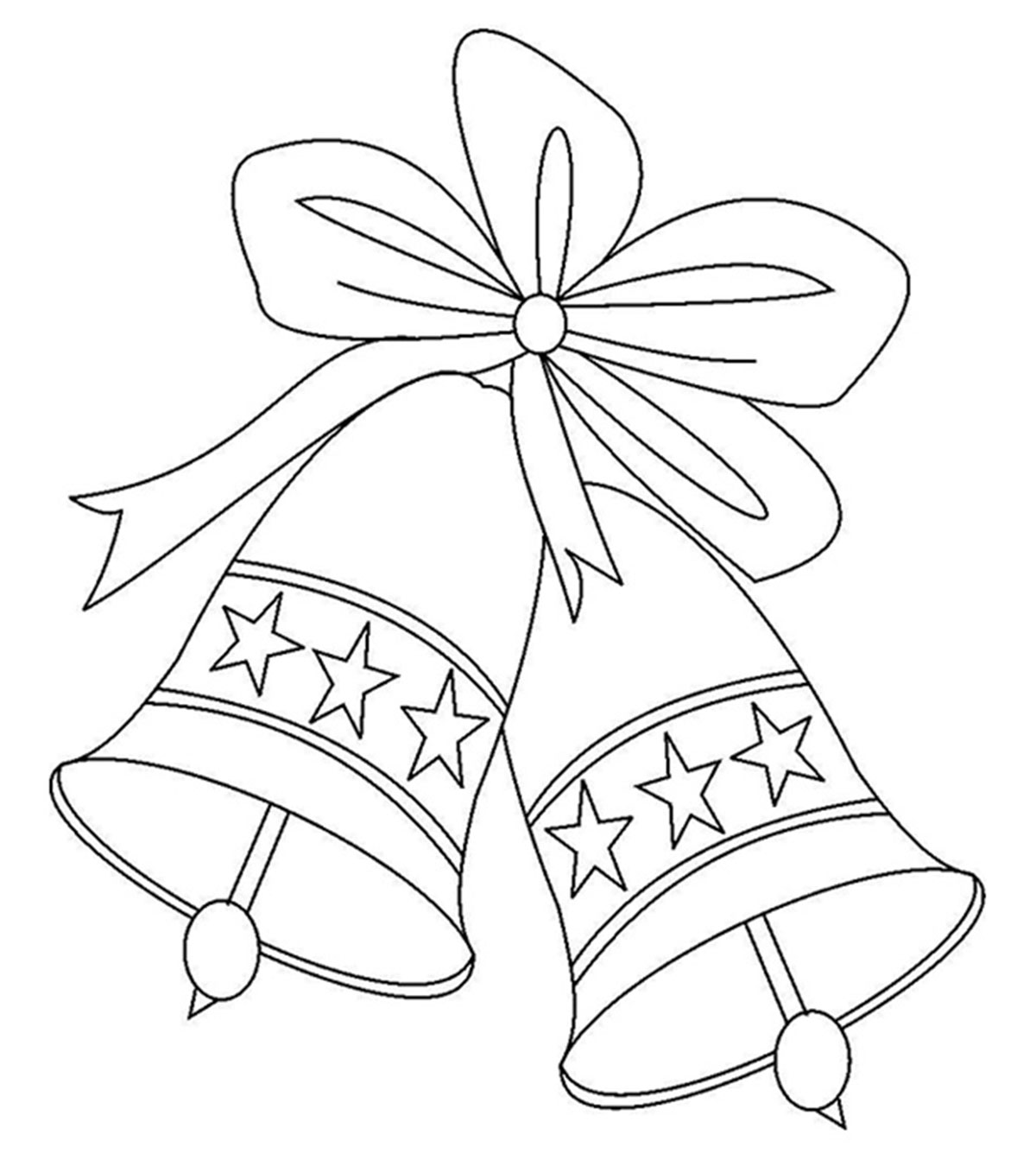 60 Christmas Coloring Pages Of Bells 52