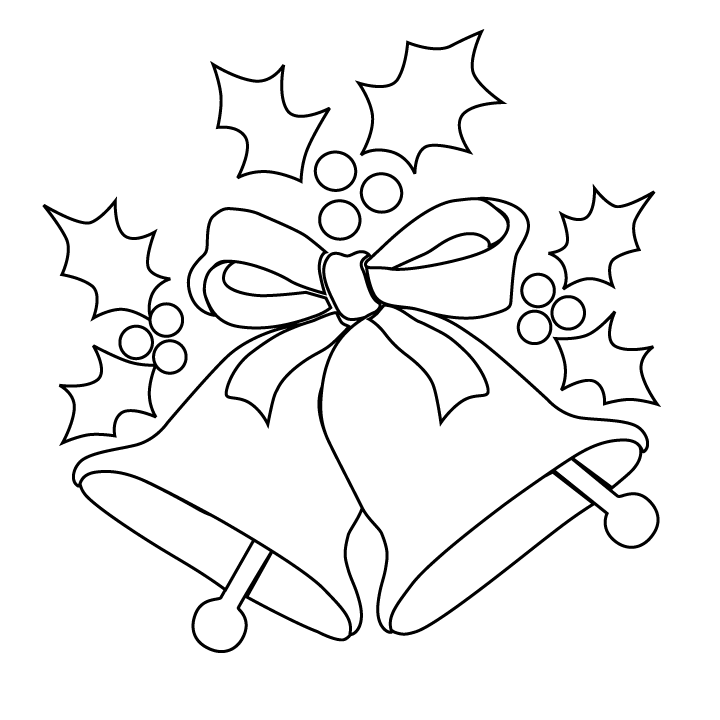 60 Christmas Coloring Pages Of Bells 55