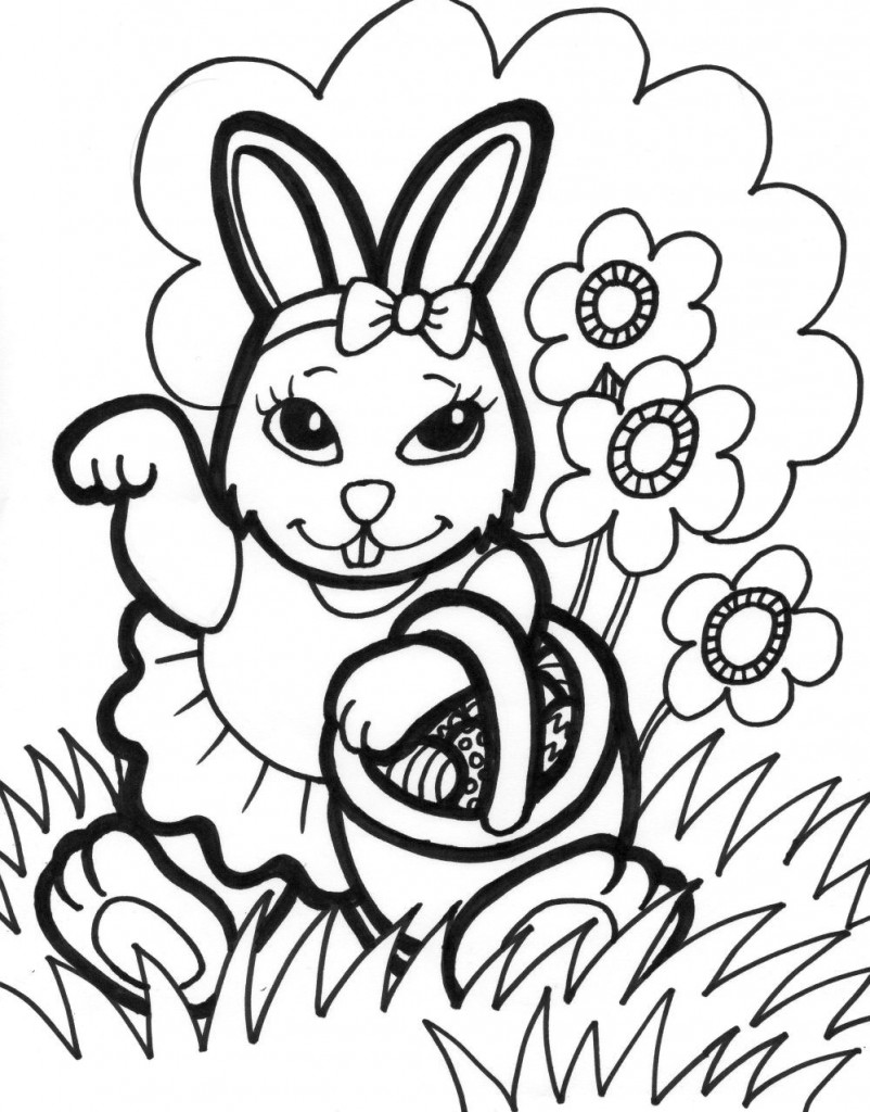 60 Printable Rabbit Coloring Pages 20