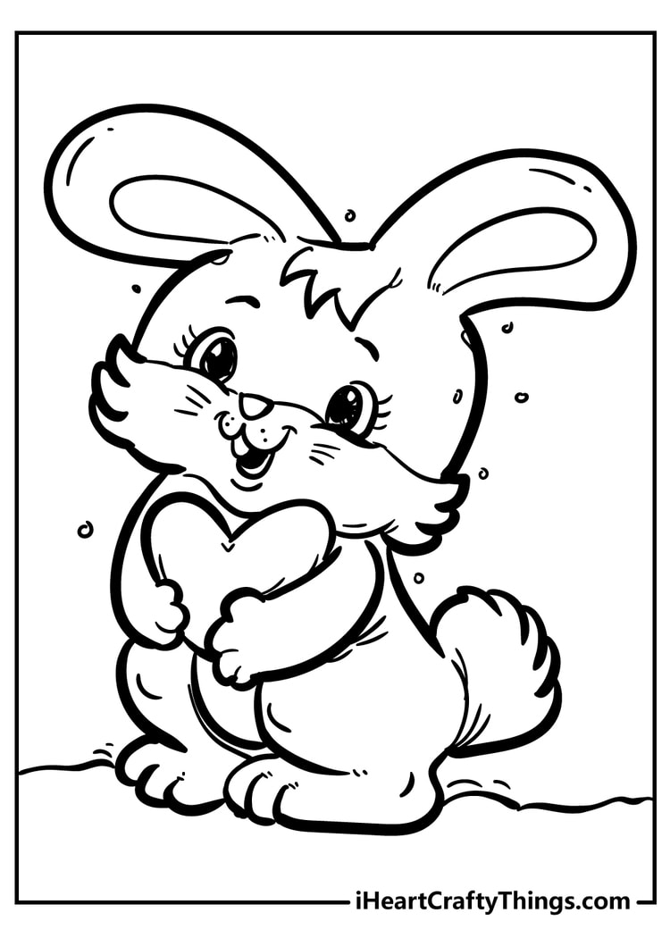 60 Printable Rabbit Coloring Pages 27