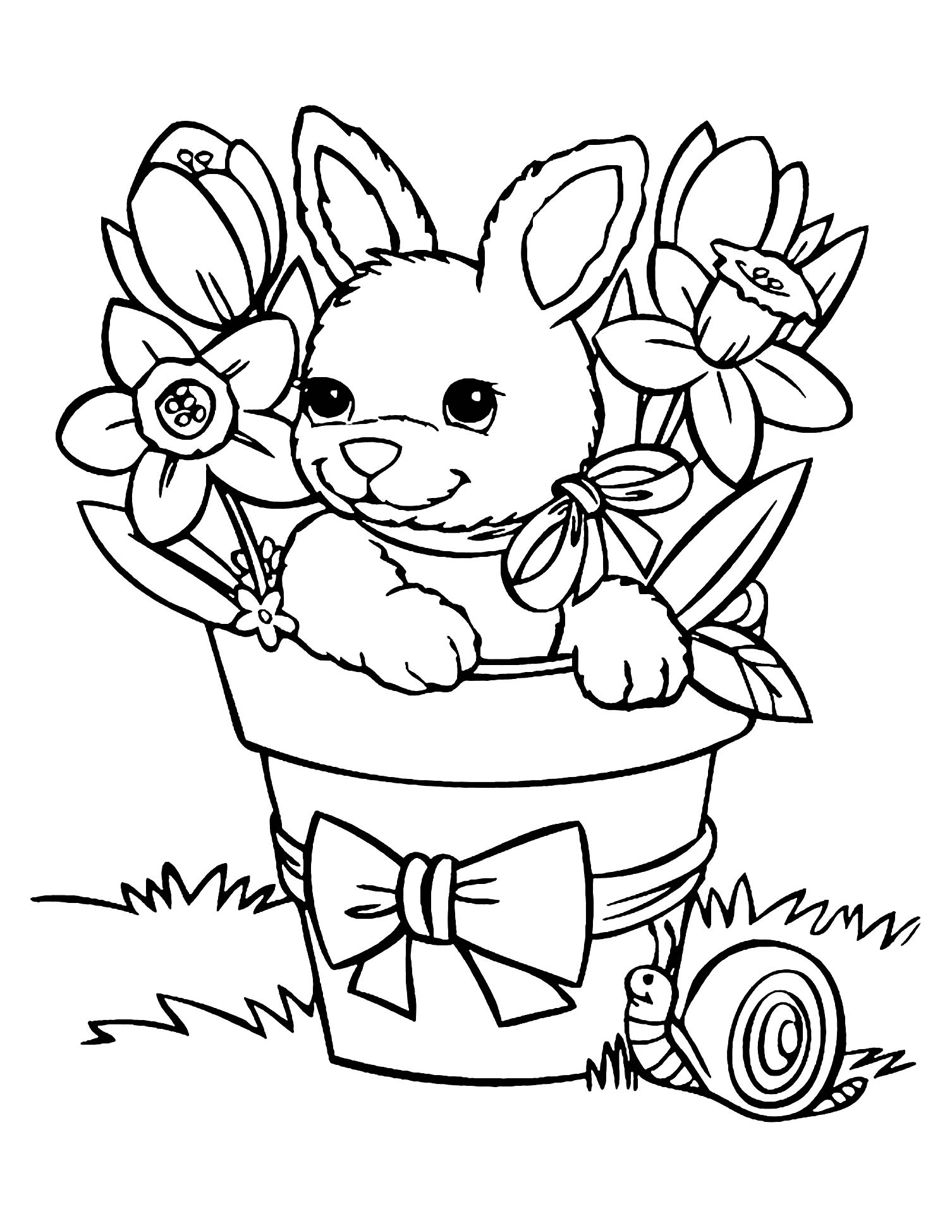 60 Printable Rabbit Coloring Pages 31