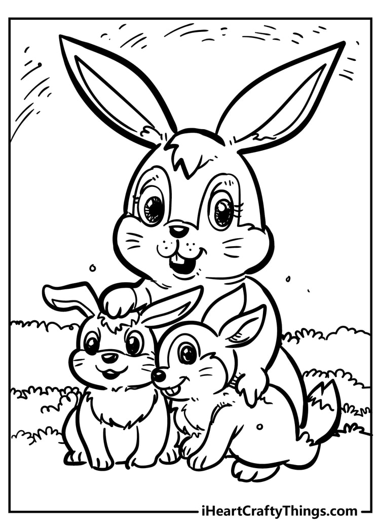 60 Printable Rabbit Coloring Pages 47