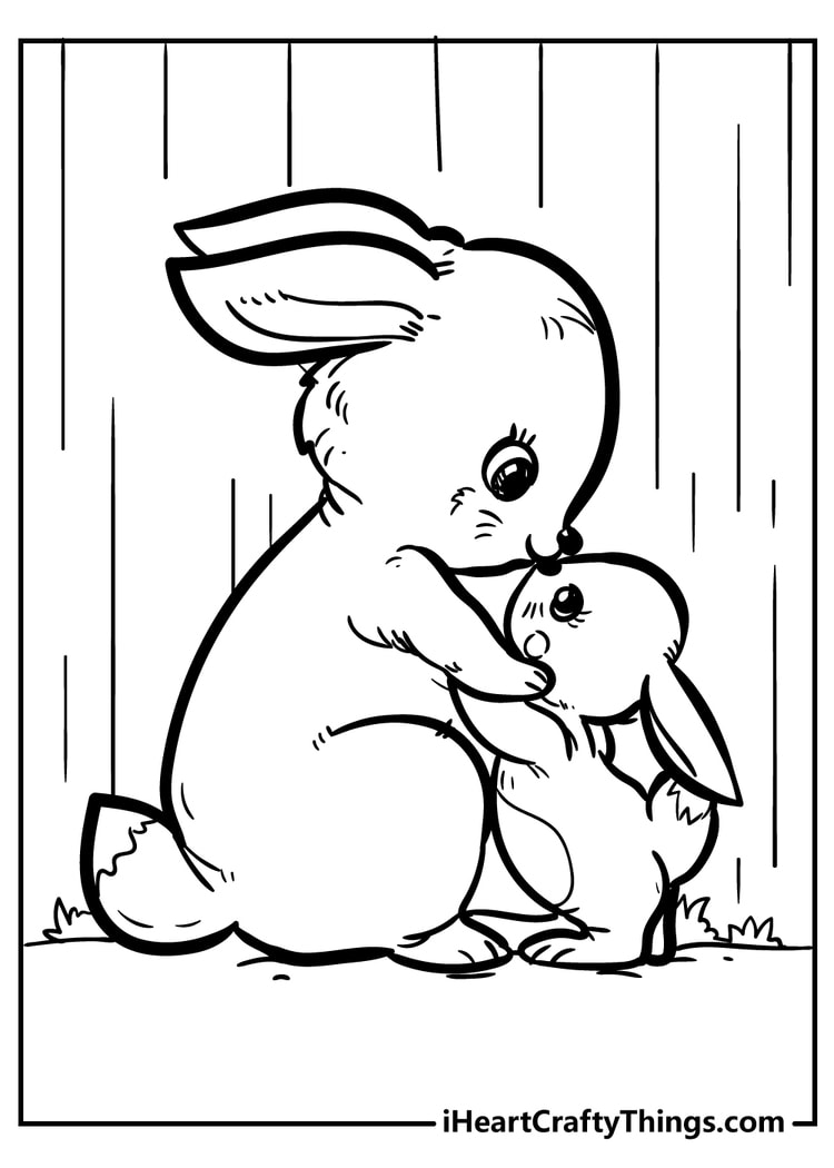 60 Printable Rabbit Coloring Pages 5